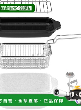 【日本直邮】富士珐琅IH方形炸锅（附炸篮）TP-20KFB