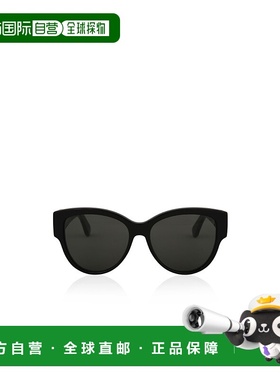 香港直邮Saint Laurent 黑色椭圆形镜框太阳镜 759561