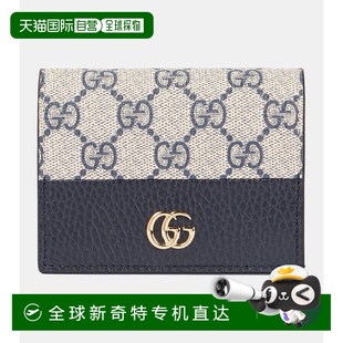 香港直邮Gucci 女士 1h可退 古驰 小型帆布钱包 Marmont