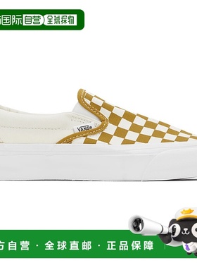 香港直邮Vans 范斯 男士 灰白色 & 黄色 Slip-On Reissue 98 LX