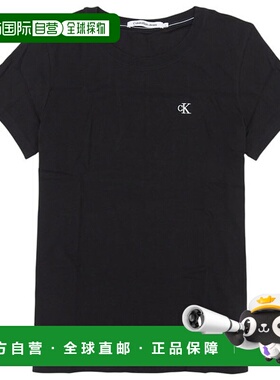 日本直邮Calvin Klein 女士T恤 XS 纯棉 黑色 J20J212883BKXS CAL