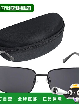 【日本直邮】Captain Stag 男士太阳镜 带太阳镜盒 金属镜框 黑色