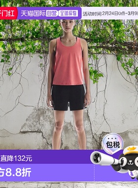 自营欧洲直邮On昂跑 Focus系列女士珊瑚色棉logo标识背心运动上衣