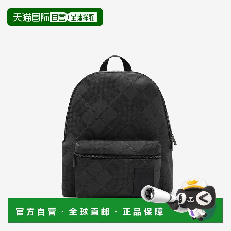 自营欧洲直邮Burberry博柏利 Chester双肩包黑色聚酰胺尼龙男女通