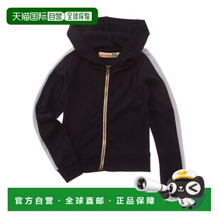 自营Vintage Havana Colorblock Ribbed Zip Hoodie - blue 美国