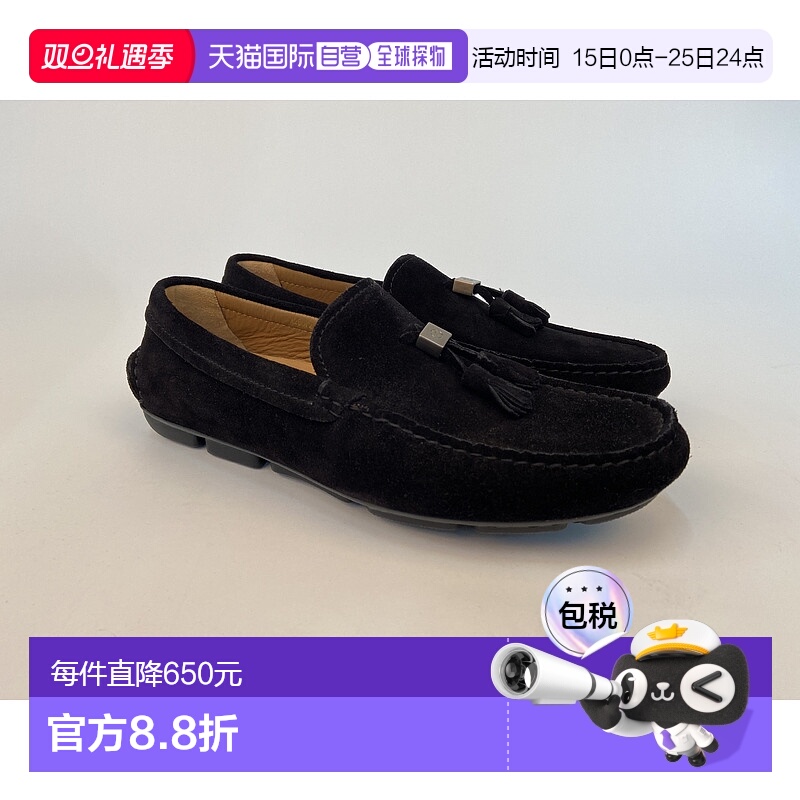 香港直邮Giorgio Armani 徽标休闲商务鞋 X2B072XAT13男鞋一脚蹬