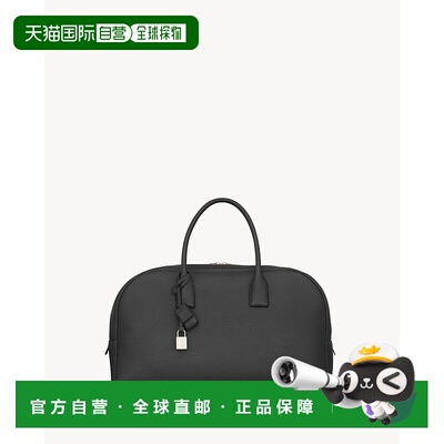 欧洲直邮YSL（圣罗兰）BOWLING 小型粒面皮革旅行包手提包球包