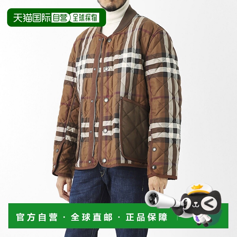 日本直邮BURBERRY 衬垫夹克 夹克 8054454 darkbirchbrown ip CHE