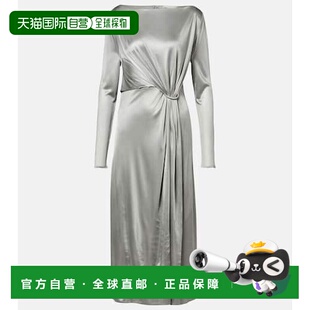 香港直邮Tory 女士 Burch 伯奇 褶皱针织中长连衣裙 托里 1h可退