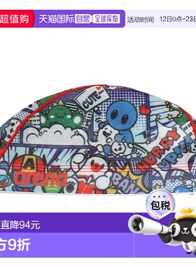 日本直邮ARENA 红黄色游泳帽 M-L码(50-59cm) [AS5FSC57U RDYL]