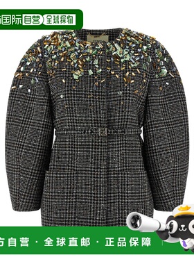 香港直邮FENDI 女士西服 FJ7647AYNCF1T6F AW2025 灰色 Tweed jac