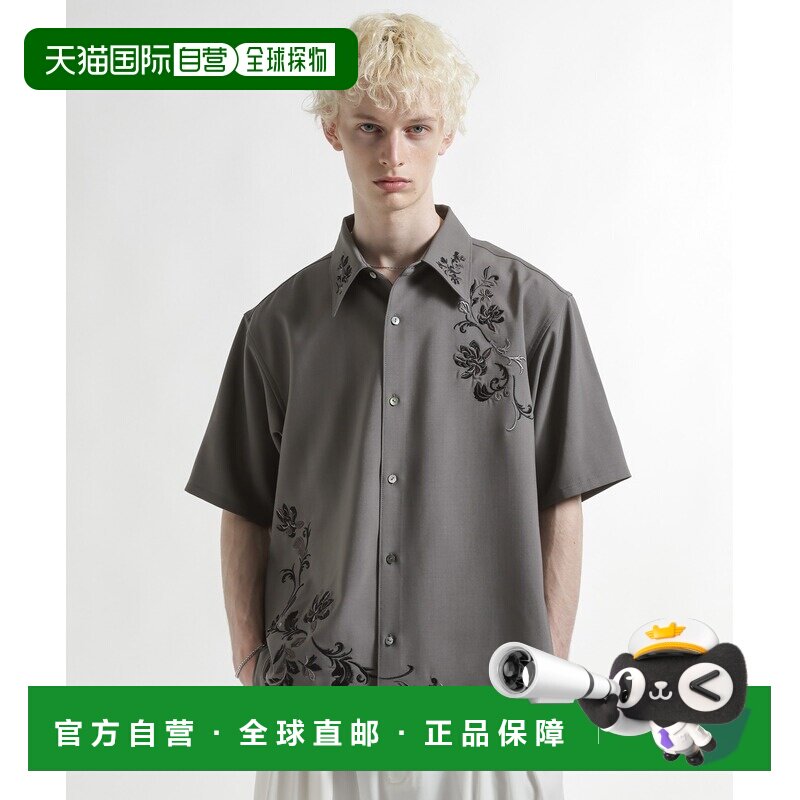 1h可退 日本直邮HARE 男女同款 立体花卉刺绣衬衫 884697