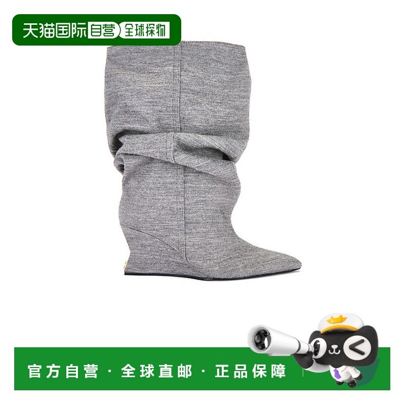 1h可退 香港直邮Balmain 巴尔曼 女士 Boot 及踝坡跟鞋 FN0TA183T