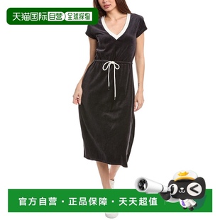 Rib 美 Velour black 自营Chaser Dress Woods Contrast Maxi
