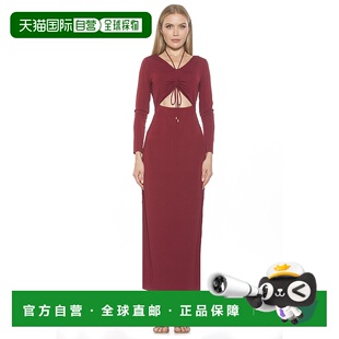 自营 alexia admorFarish Dress - burgundy 美国奥莱直发连衣裙