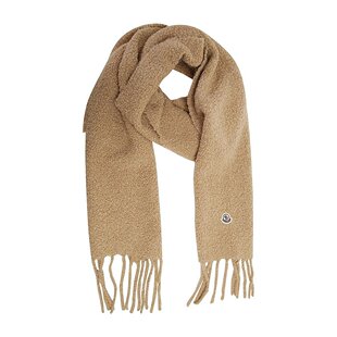 潮奢 Moncler 盟可睐 女士 羊驼混纺围巾 J20933C000170U357