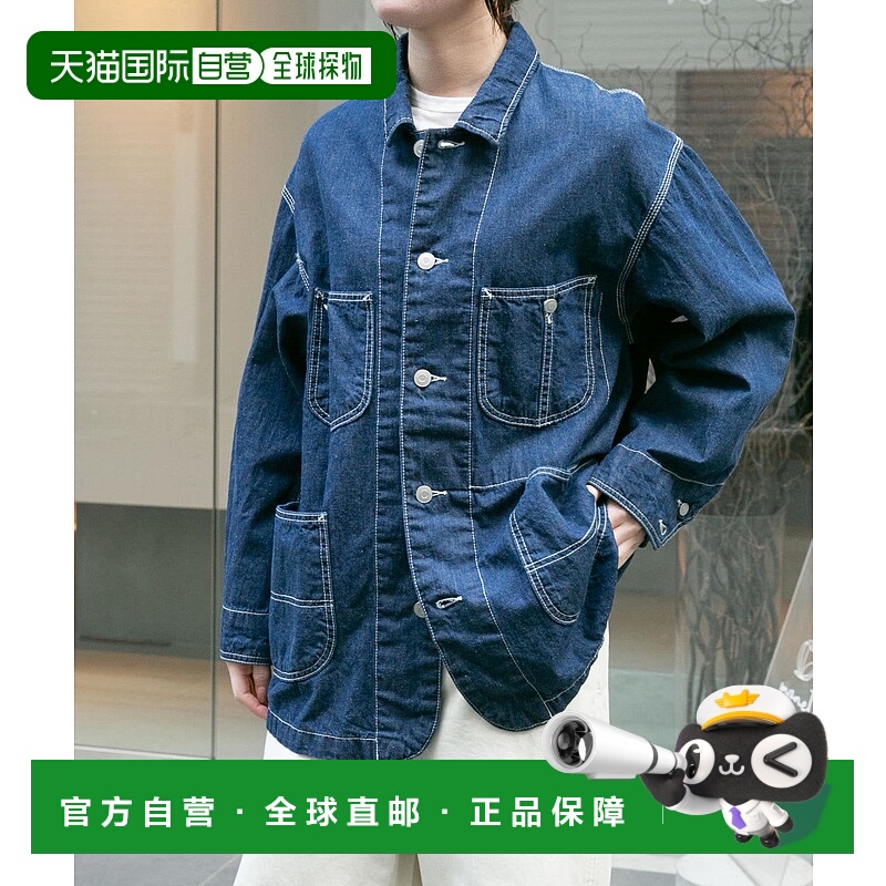 1h可退 日本直邮FORK&SPOON 女士棉麻混纺牛仔罩衫 DFA527V036