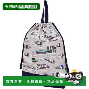 【日本直邮】CCS 大号体操服袋 男孩 新干线铁路世界 灰色 N33877