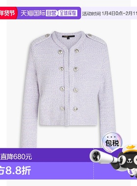 1h可退 香港直邮Maje 女士 珠片精饰针织夹克 MFPCA00492PARME