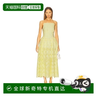 棉质刺绣中长连衣裙 1h可退 女士 香港直邮Self PF25120 Portrait