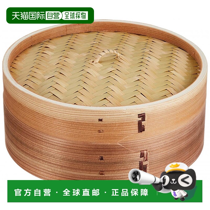 日本直邮PEARL METAL蒸笼/竹蒸笼中国蒸锅24厘米H 5715