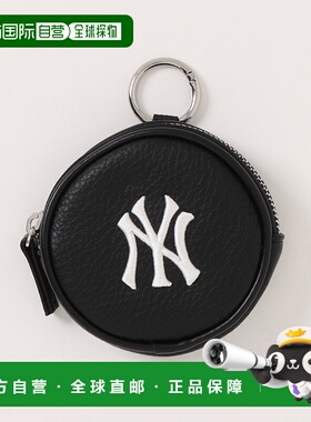 1h可退 日本直邮MLB 女士圆形PU皮革小物包 LG25SS03G0189