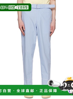 1h可退 香港直邮潮奢 OFFICINE GÉNÉRALE 男士 蓝色 Lucio 长裤 S