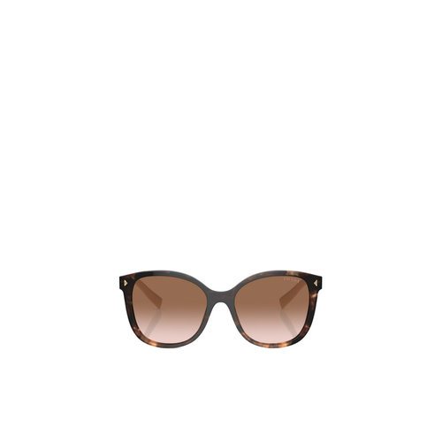 PRADA 女士眼镜 PR22ZS07R0A6 SS2025 棕色 徽标太阳镜