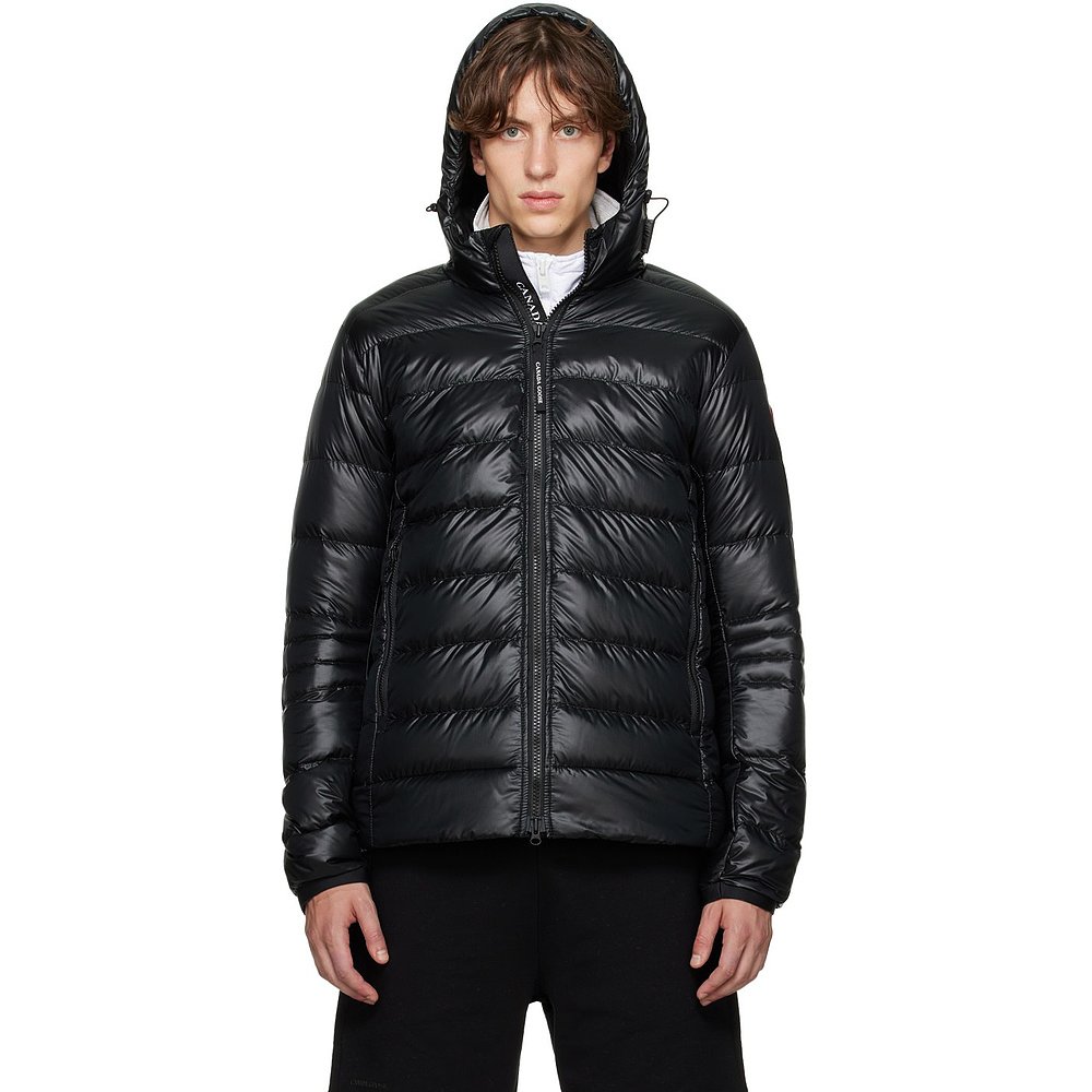 潮奢 Canada Goose 加拿大鹅 男士 黑色 Crofton 羽绒夹克 2227M