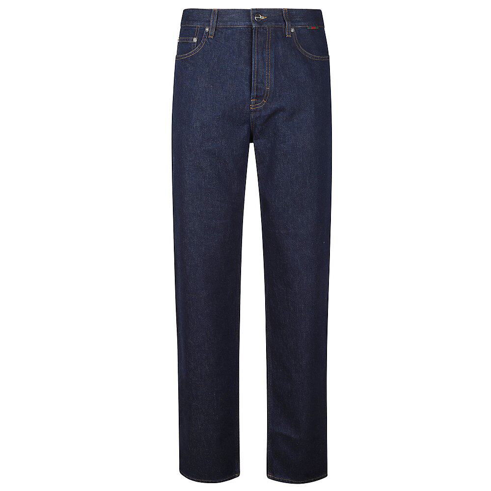 GUCCI 男士休闲裤 828276XDDBG4759 AW2025 蓝色
