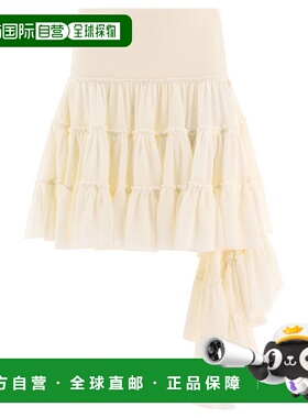 香港直邮LOEWE 女士半身裙 S540Y08XAJ2120-0 AW2025 白色 Ruffle