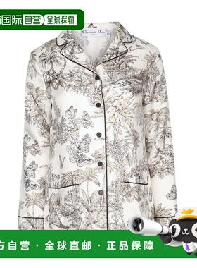 香港直邮潮奢 DIOR 迪奥 女士 Christian 印花長袖襯衫 541V33A69