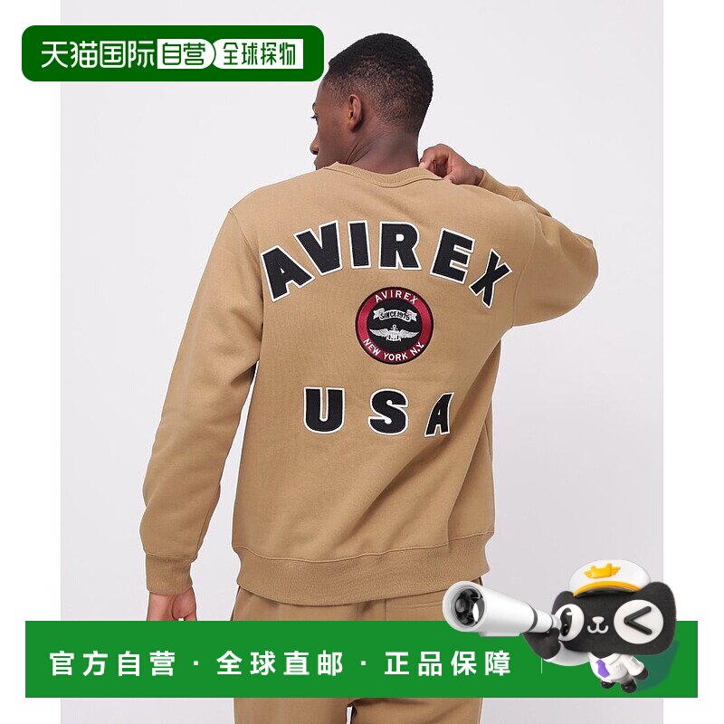 日本直邮AVIREX 大学风标志圆领运动衫 [AV1129EM018192]