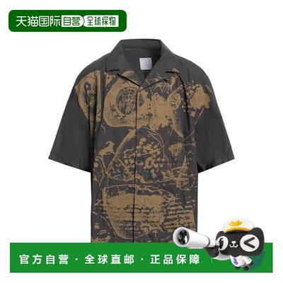 1h可退 香港直邮Roa 男士 花纹衬衫