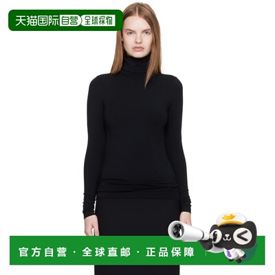 香港直邮Wolford 女士 黑色 Aurora 高领衫 56216