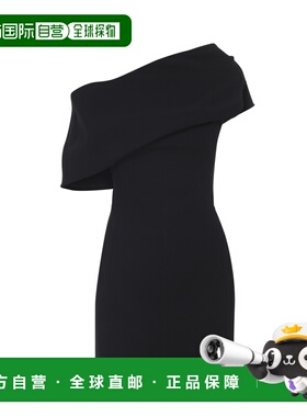 1h可退 香港直邮Jacquemus 女士 黑色聚酯粘胶纤维连衣裙 DRW0072