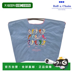 A4尺寸30112 装 日本直邮Ball&Chain 锦鲤图案大号环保手提袋刺绣款