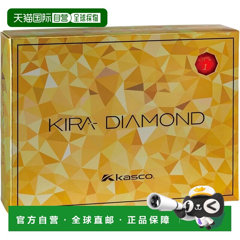 【日本直邮】Kasco KIRA DIAMOND2 红色 12P高尔夫球