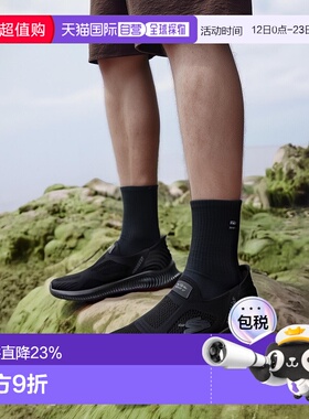 日本直邮Skechers/斯凯奇女款时尚耐磨运动休闲鞋125077-BBK