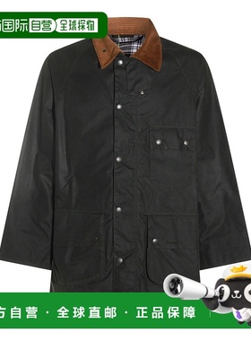 1h可退 香港直邮潮奢 barbour 巴伯尔 男士 黑色棉质大衣 252MWX2