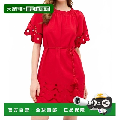 自营marie oliverWomen's Tegan Dress In Red Fresno Eyelet - r