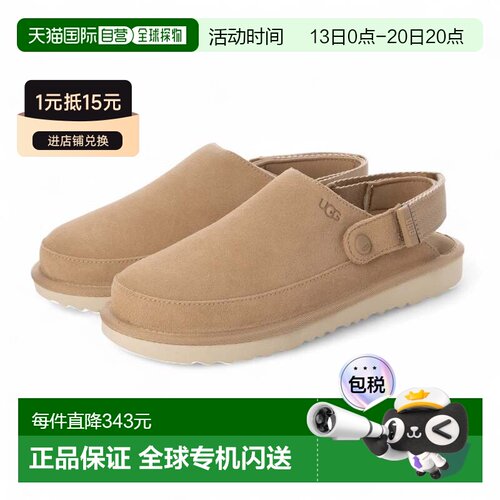 日本直邮UGG 1159770K Golden Star 拖鞋凉鞋 [UG1763BW015045]