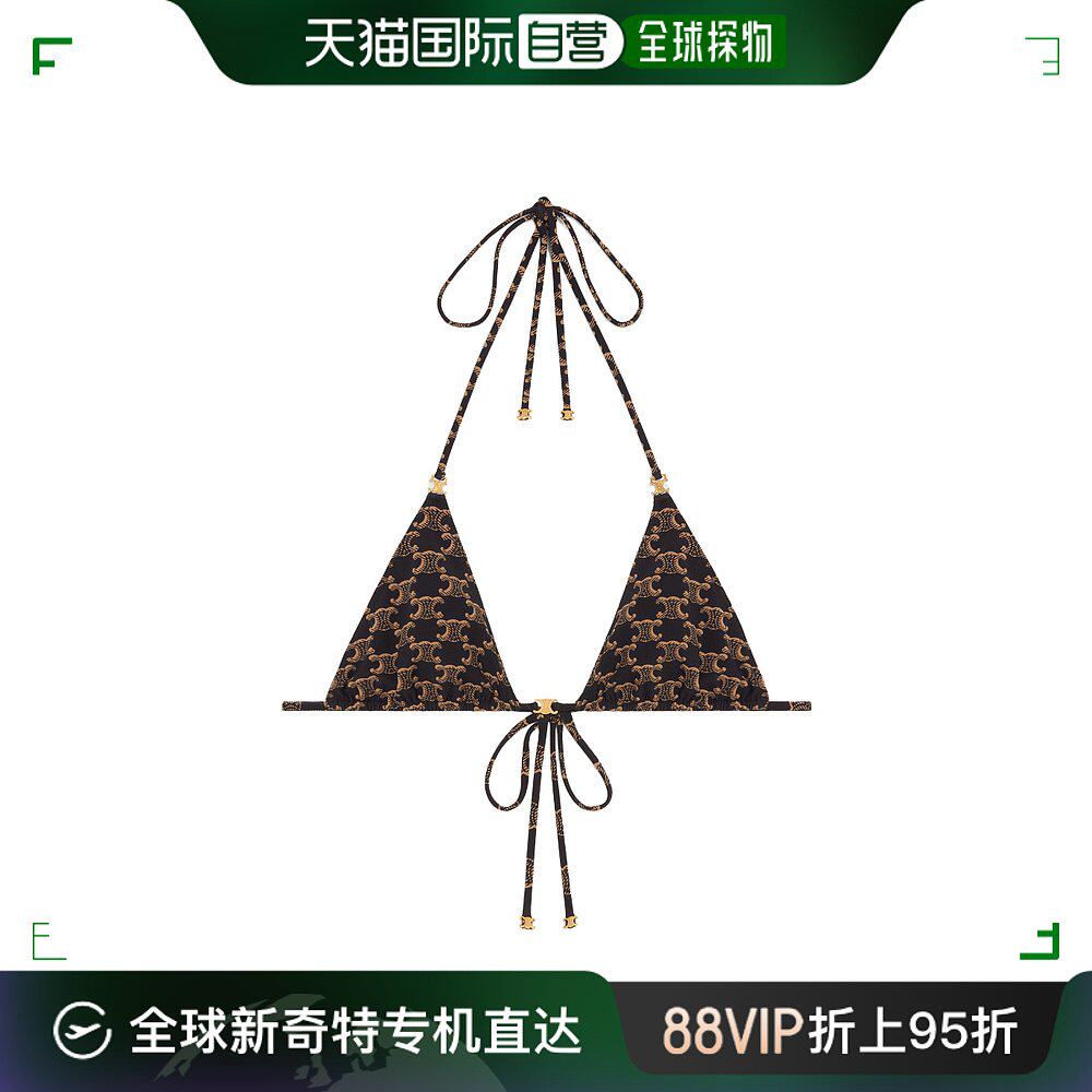 香港直邮潮奢 celine 思琳 女士 triomphe 三角上衣比基尼 2x54h9