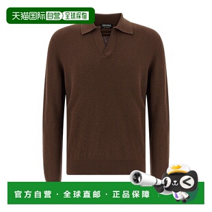 针织衫 香港直邮Zegna UGK93A2131M06杰尼亚男装 翻领套衫 长袖