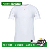香港直邮Diesel white白色 迪赛 1h可退 男士 T恤 舒适时尚
