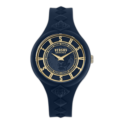 自营 versus versaceFire Island 铆钉表带腕表 - 蓝色/蓝色/蓝色