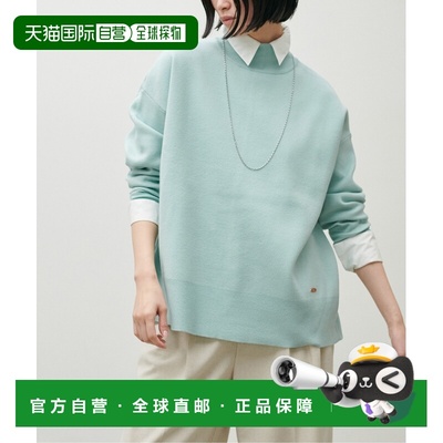 1h可退 日本直邮LARUTA 女装 双层 jacquard 高领针织套头衫 宽松