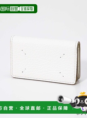 日本直邮 SA3VX0008 女士皮革四缝线商务卡包护照包 紧凑款 黑色