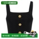 香港直邮BALMAIN 黑色 SS2026 女士背心吊带 GF1AA415KJ430PA