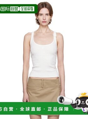 1h可退 香港直邮潮奢 Courreges 女士 白色 90's Rib 背心 125JDE